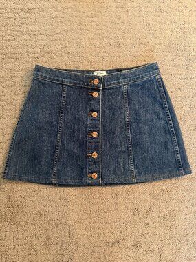 JCrew Mini Denim Skirt